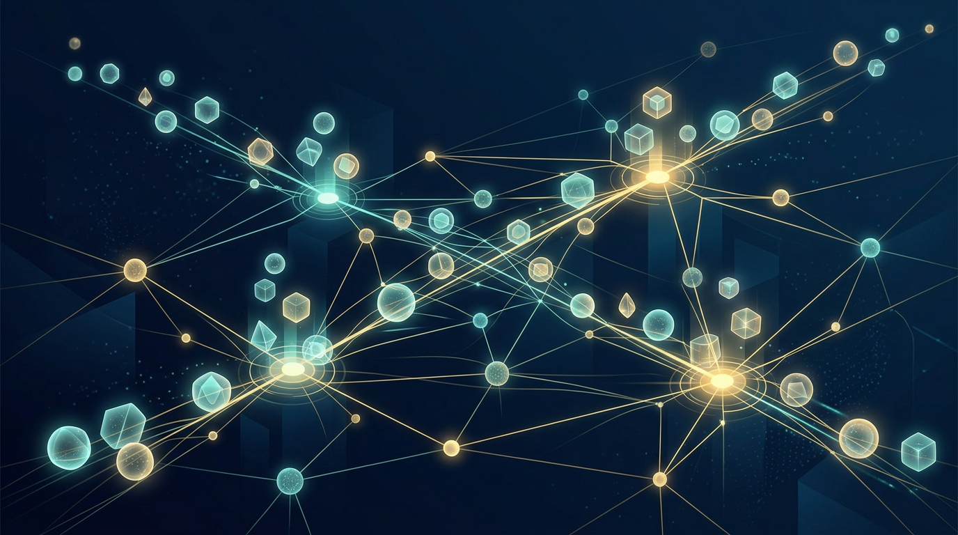 Abstract editorial art suggesting DAO governance and collective voting